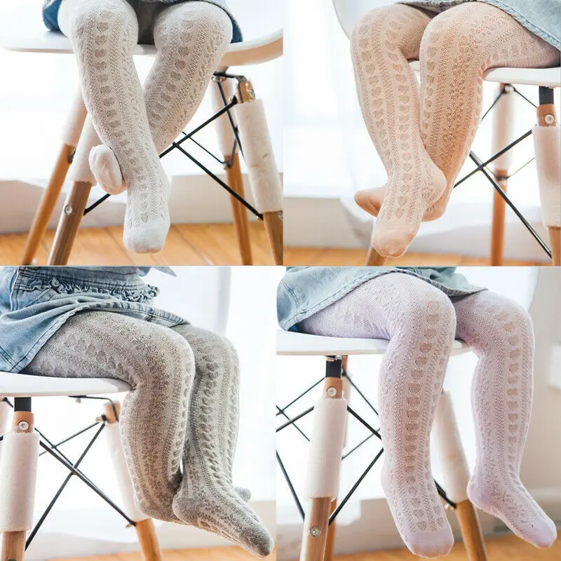 Хлопковые однотонные балетные колготки для маленьких девочек чулки зимние