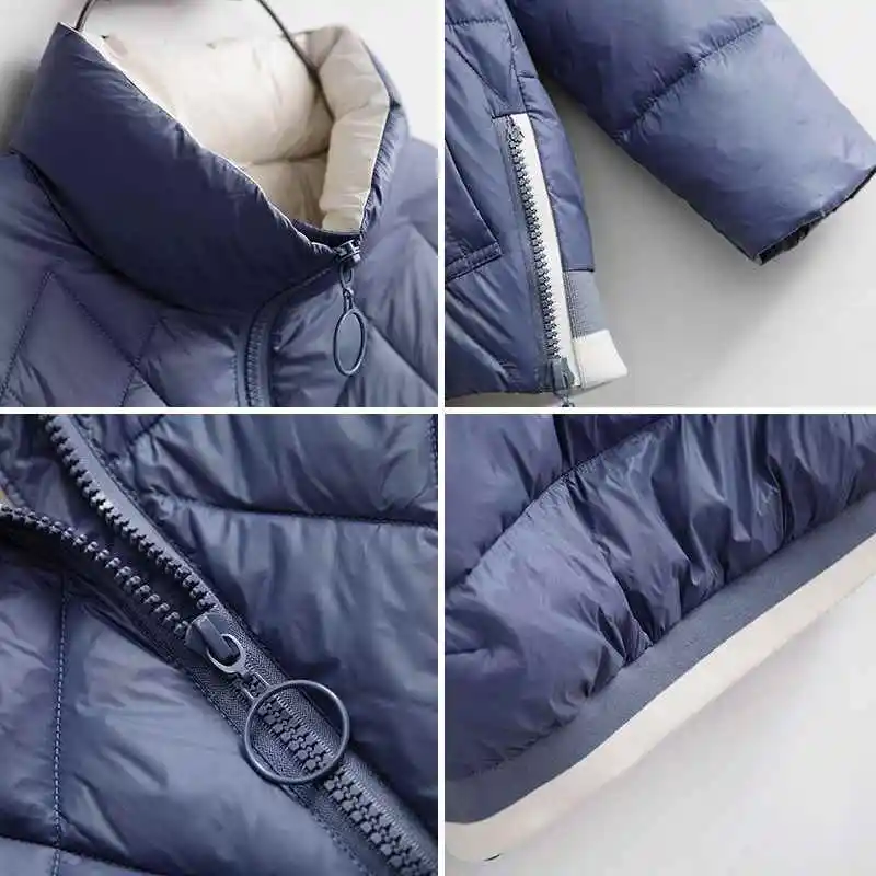 Женский пуховик со стоячим воротником новинка 2019 Модный повседневный | Женская