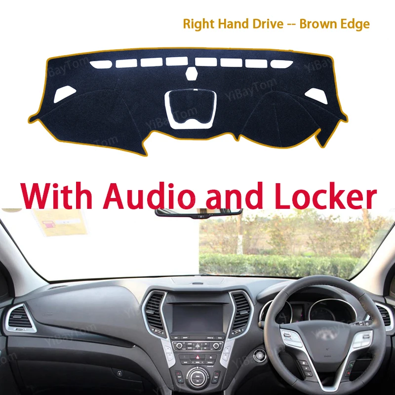 

for Hyundai Santa Fe 2013-2018 DM IX45 Anti-Slip Mat Sunshade Dashmat Protect Carpet Dashboard Cover Pad Accessories