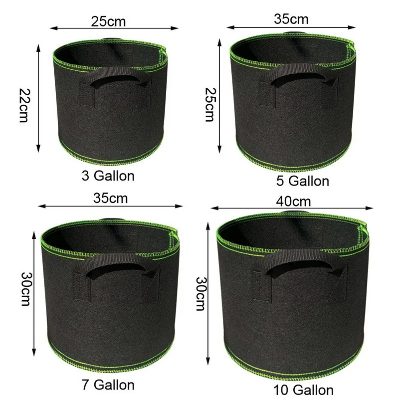 

3/5/7/10 Gallon Plant Flower Grow Bags Pot Home Garden Tools Potato Strawberry Fabric Vegetable jardin Gardening Growing Pots