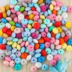 50 шт., жемчужные силиконовые линзовые бусины, 12 мм