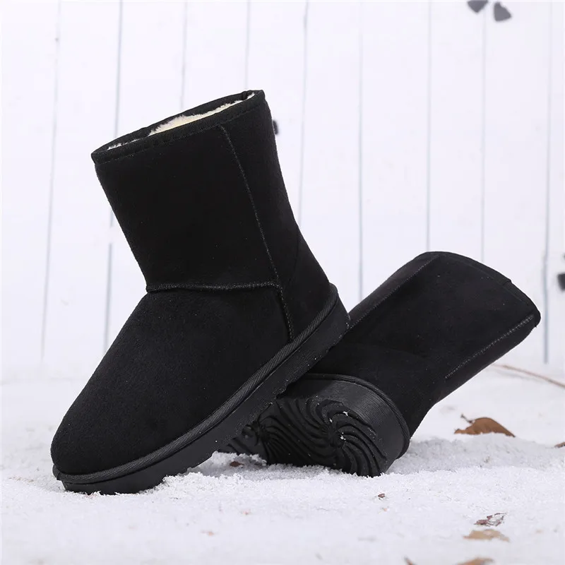 Зимние сапоги Плюшевые Теплые ботильоны для женщин зимние водонепроницаемые