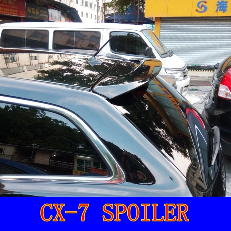 

Автомобильные аксессуары для Mazda CX-7 CX7 спойлер 2008-2014 авто ABS Пластик Неокрашенный Грунтовка задний багажник Boot крыло спойлер