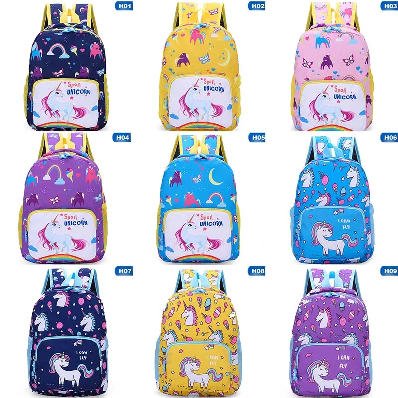Вместительный студенческий рюкзак с единорогом, сумка на плечо для девочек, Модный милый школьный ранец с единорогом, Детская сумка для кни...