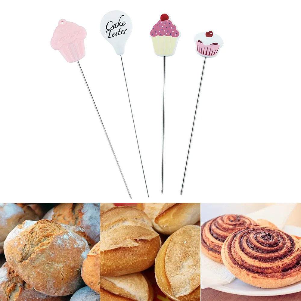 

Convenient Cake Tester Baking Skewer Cupcake Muffin Testing Cooking Bread Probe Stainless Steel And Plastic Baking Tool Cake Acc