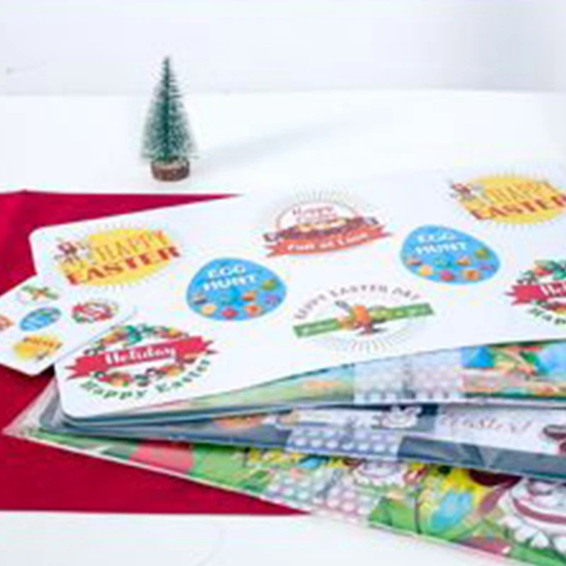 PVC коврик пасхальные столовые приборы набор печатных столовой для кухонного