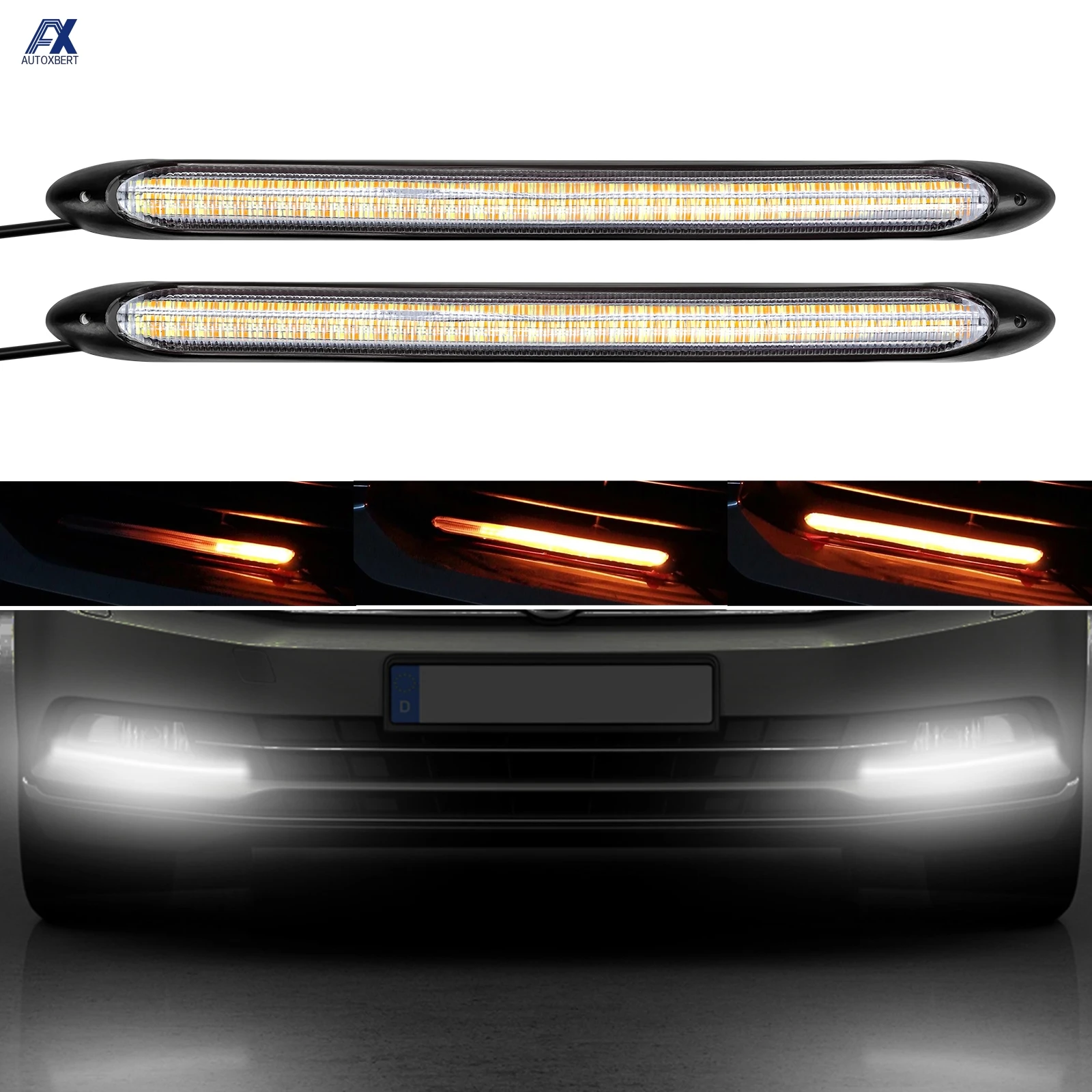 

Светодиодные дневные ходовые огни для автомобиля, дневные ходовые огни с желтым поворотным сигналом, белые фары для Nissan Qashqai Dualis X-Trail Rogue