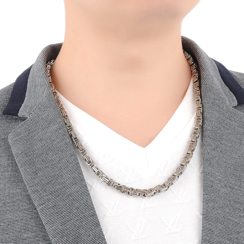 Цепочка на шею для мужчин цепочка из нержавеющей стали|necklace snake chain|necklace chain