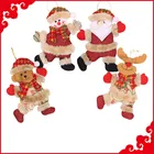 2020 счастливые Новогодние рождественские украшения DIY Рождественский подарок Санта Клаус Снеговик дерево кукла-подвеска украшения для дома