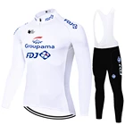 Комплект FDJ с длинным рукавом из Джерси для езды на велосипеде, штаны для езды на горном велосипеде, мужская одежда из Джерси для езды на велосипеде, одежда для езды на велосипеде, одежда для езды на велосипеде