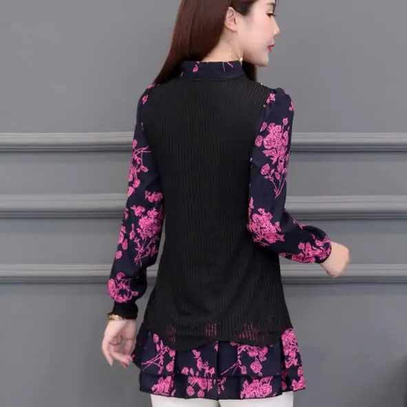 Зимние базовые рубашки блузки женские туники Бархатные Топы из искусственного