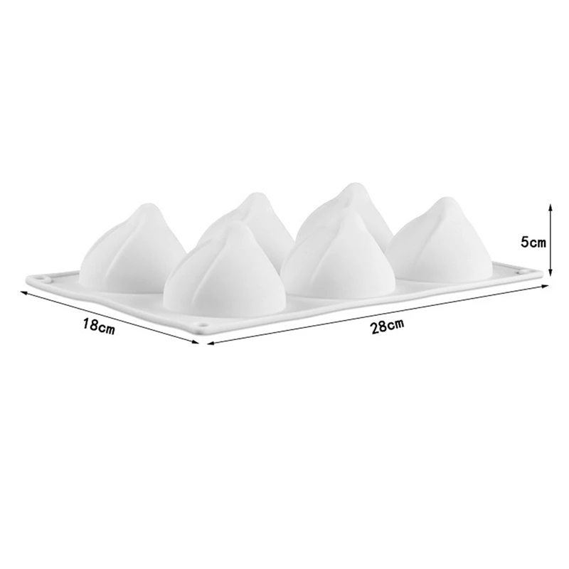 6 отверстий Рождественская шапка мусс силиконовая форма для выпечки в форме