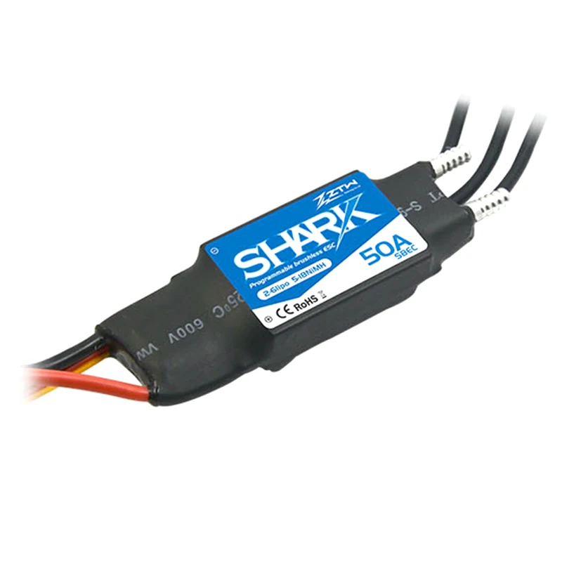 ZTW Shark 20A 30A 40A 50A водоохлаждаемый бесщеточный Esc водонепроницаемый двухсторонний Rc