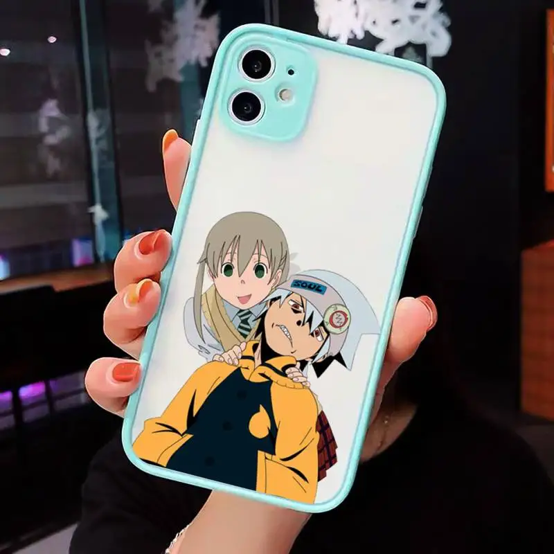 

Soul Eater anime manga Phone Cases matte transparent For iphone 7 8 11 12 plus mini x xs xr pro max cover