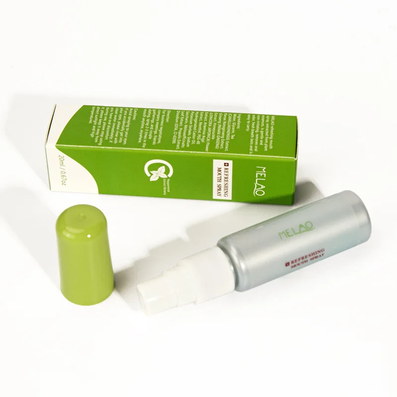 

Air freshening spray freshening oral spray mint flavor portable package