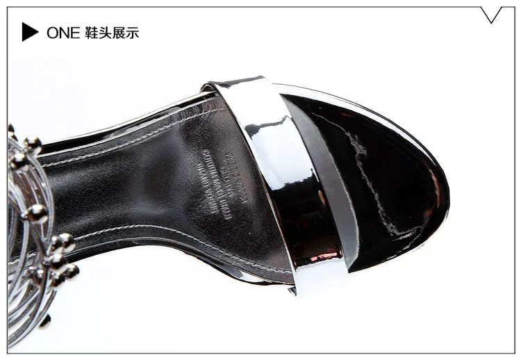 Женские босоножки с острым носком прозрачные туфли лодочки на шпильках вечерние