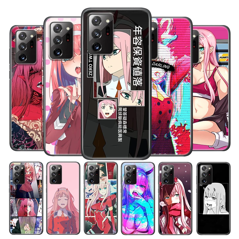 

Anime Darling In The Franxx For Samsung Note 20 Ultra Plus 10 9 8 F52 M62 M60 M31 M02 M01 Core Silicone Soft Black Phone Case