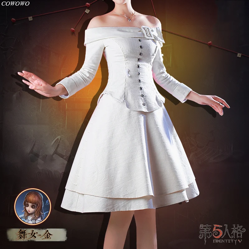 

Anime! Identity V edward SCISSORHANDS Linkage Dancing Girl Kim Battle Suit Elegant Uniform Cosplay Costume Women Free Shipping