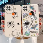 Для OPPO A53 A32 A33 чехол астронавт защитный чехол для Realme C21 5 OPPO A54 A74 A15S A15 A9 2020 A5 A7 C2 чехол s силиконовый чехол