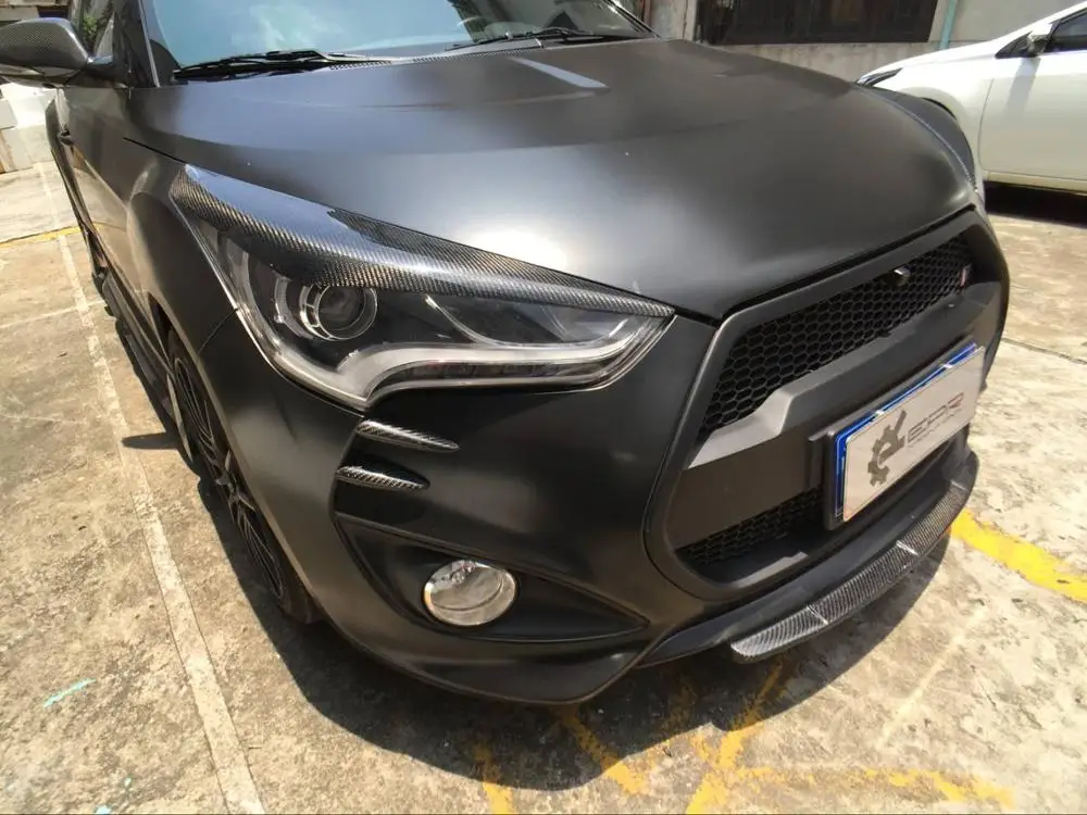 Автомобильные аксессуары для Hyundai Veloster Turbo Devil стекловолокно передний бампер