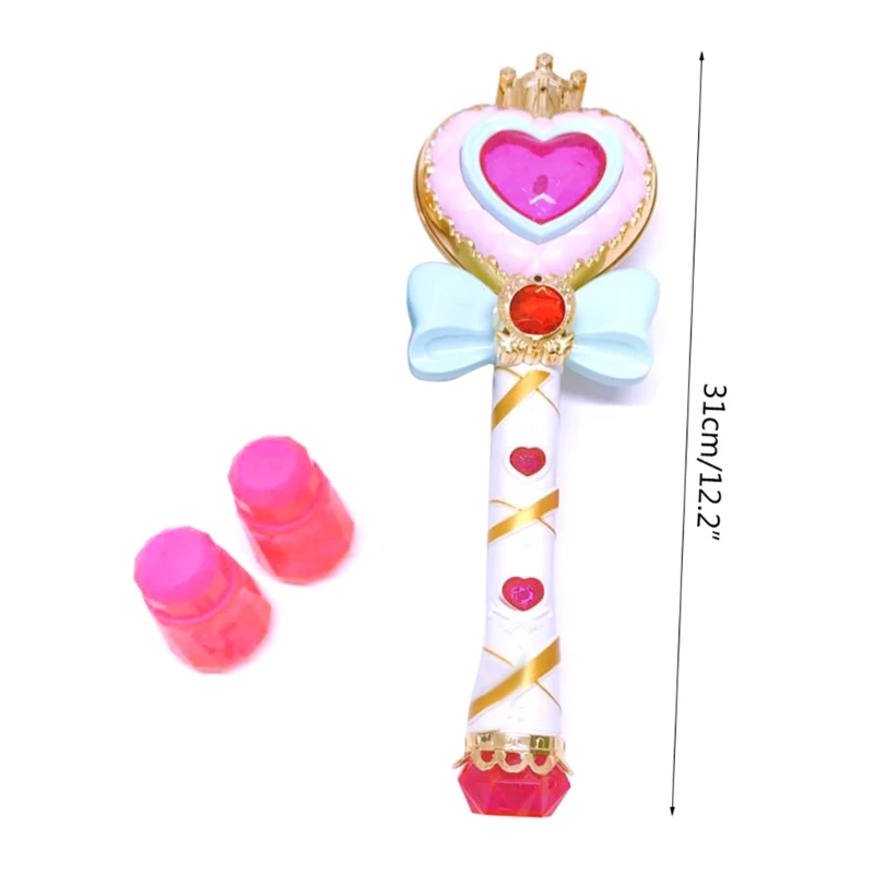 

G2AD Beach Bubble Toy for Girl Interactive Electric Toy for Toddlers Bubble Stick Wand Musical Blower for Wedding