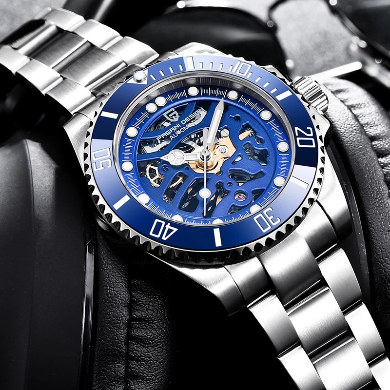 

PAGANI DESIGN 2021Fashion Luminous Hands Top Luxury Brand Men Watch Military Automatic Mechanical Wrist Watch Relogio Masculino