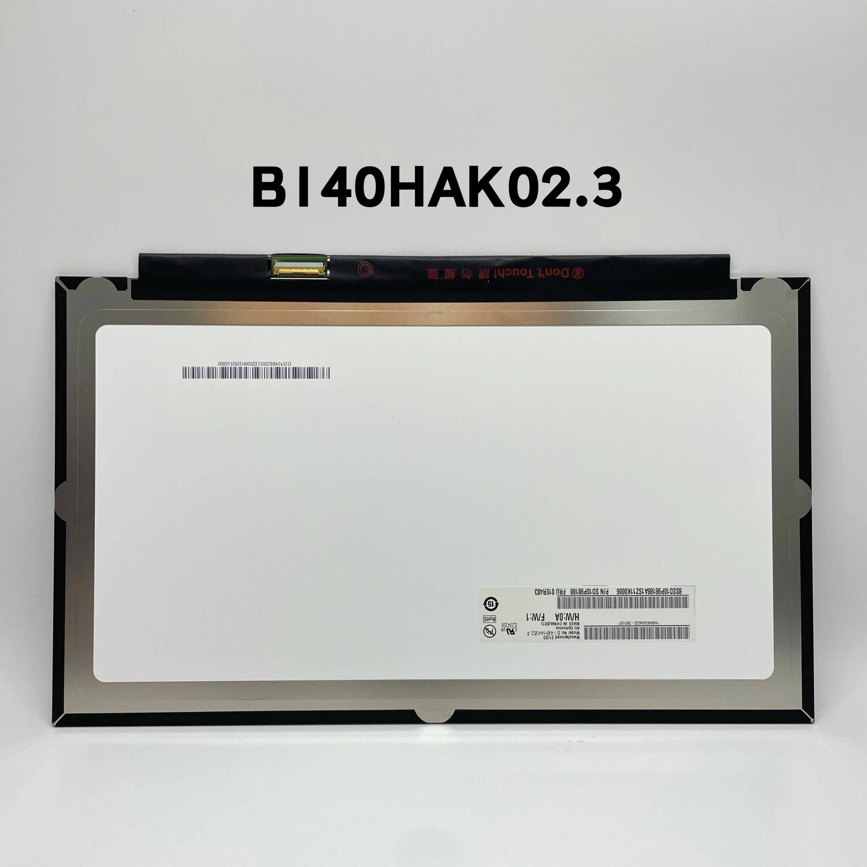 

Original 14.0" FHD LED LCD display Touch Screen Digitizer Assembly B140HAK02.3 For Lenovo Thinkpad X1 Carbon 2018 6th 01ER483