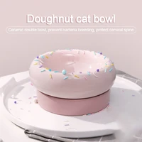ceramic cat dog bowl dish with stand no spill pet food water feeder cats small dogs pet bowl ceramic bowl pet products for cat