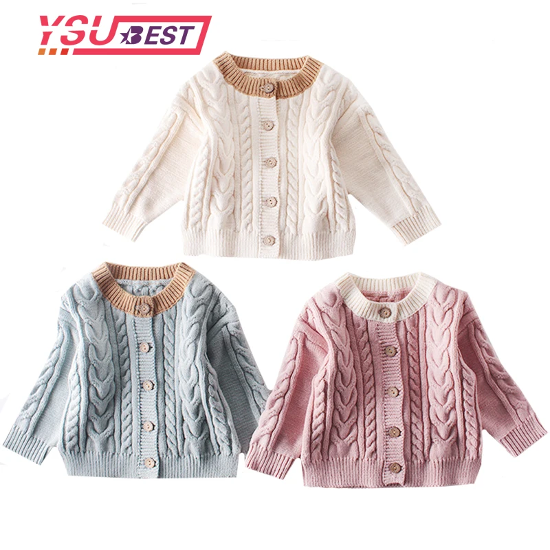 Вязаный кардиган для девочек Осень зима 2020| |