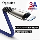 Кабель для быстрой зарядки Micro USB Type-C, для Huawei мобильный телефон, USB C, для Xiaomi, Samsung