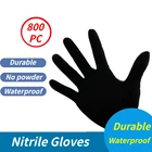 Прозрачные перчатки Wonderlife _ aliexpress, кухонные перчатки, шелковистые, 100 шт., черные, синие одноразовые резиновые без пудры ПВХ