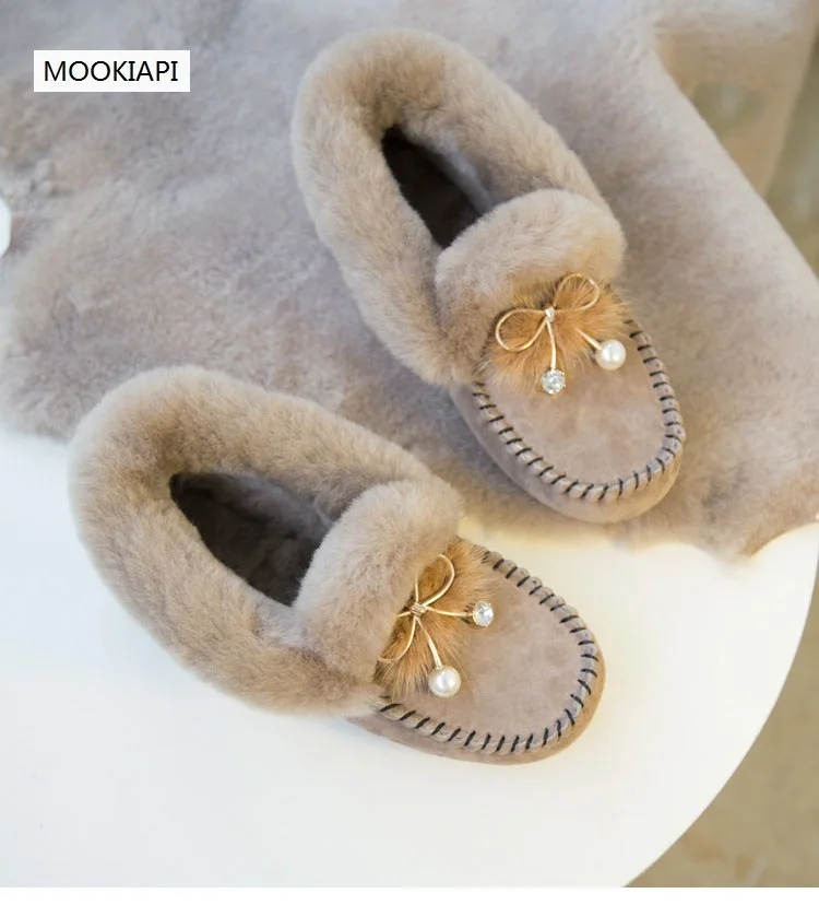 В 2019 г. Новейшие модные зимние ботинки в европейском стиле из натуральной овчины