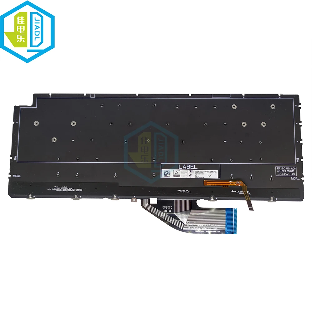 Английская клавиатура с подсветкой для ноутбука Dell XPS 13 7390 2 в 1 0XD3H3 XD3H3 запасные