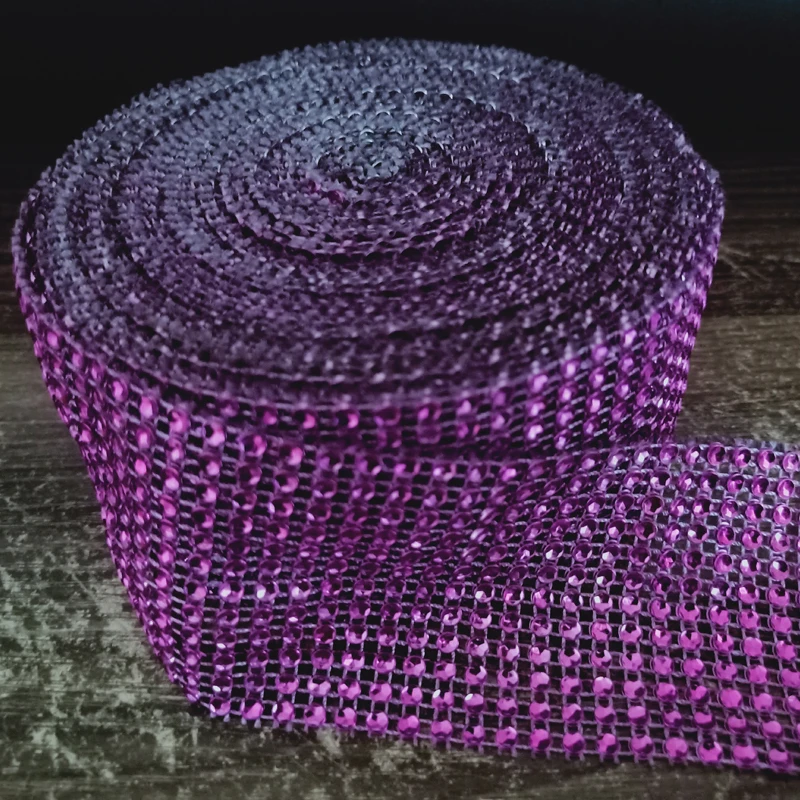 

12 рядов/6 см, ширина, фиолетовый, 10 ярдов/9 метров