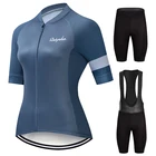 Новое поступление 2020, Женский комплект трикотажных изделий для езды на велосипеде, велосипедная одежда с коротким рукавом, быстросохнущая одежда для езды на велосипеде Ropa Ciclismo