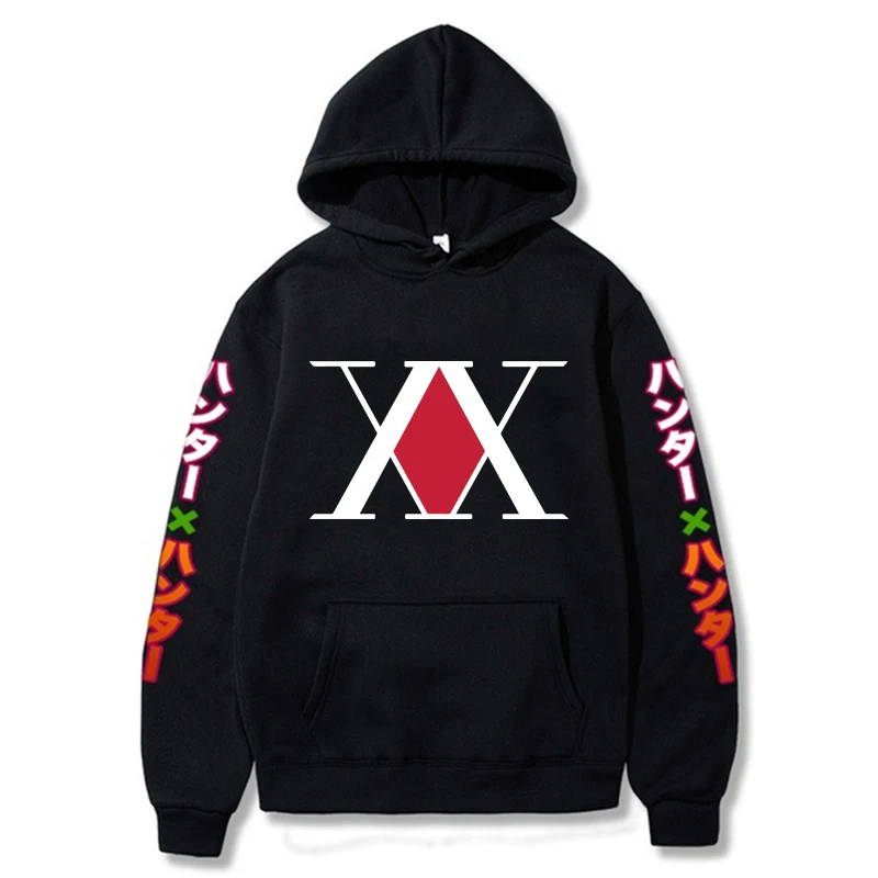 

New Fashion Anime Hoodie Hunter X Hunter Printed Long Sleeve Sweatshirts Pullovers Women Harajuku Pullover Hoodie Unisex Tops