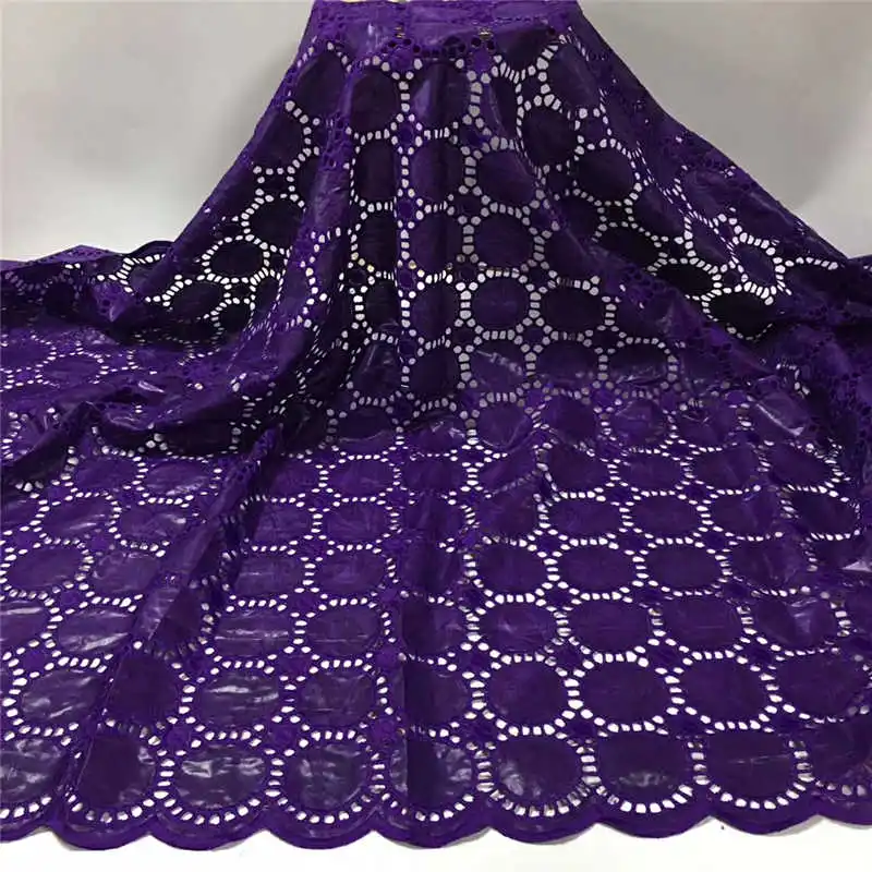 

Wholesales 2020 latest soft Gezner lace African Bazin riche brode lace fabric for Evening Dresses classic Orange