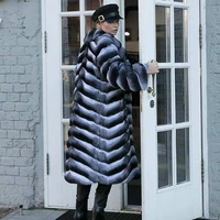2022 new real rex rabbit fur coat women winter fashion outwear whole skin genuine rex rabbit fur coat turn down collar overcoats