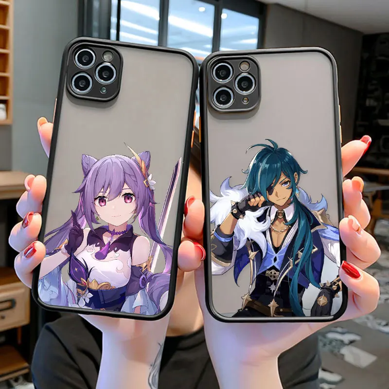 

Fashion Cartoon Cute Genshin Impact Phone Case Cover For iPhone 11 Pro Max XS Max XR XS X 6s 7 8 Plus SE 2020 Hard PC Back Cover