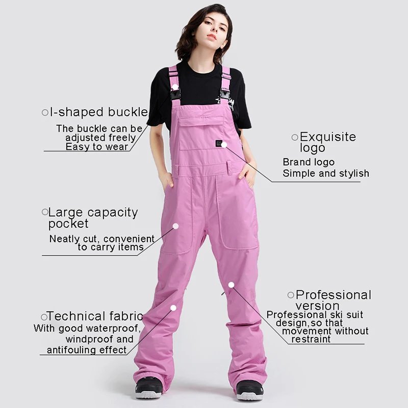 GSOU SNOW Snowboard bib pants пара зимних водонепроницаемых ветрозащитных дышащих лыжных