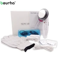 6 in 1 ems ultrasonic led cavitation galvanic ion facial body slimming machine tens acupuncture anti cellulite skin care massage