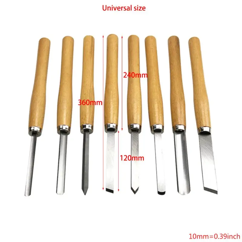 Набор токарных ножей для резьбы по дереву 8 шт|Наборы ручных инструментов| |