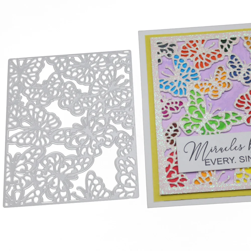 

Rectangle Metal Cutting Dies Stencil 3 Styles Butterfly Decoration Cut Die Scrapbooking Embossing New Craft Stamps And Dies
