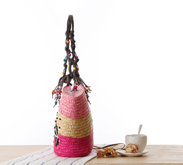 Мода ручной Плетеная соломенная сумка Лето Морская звезда ротанга пляжные сумки