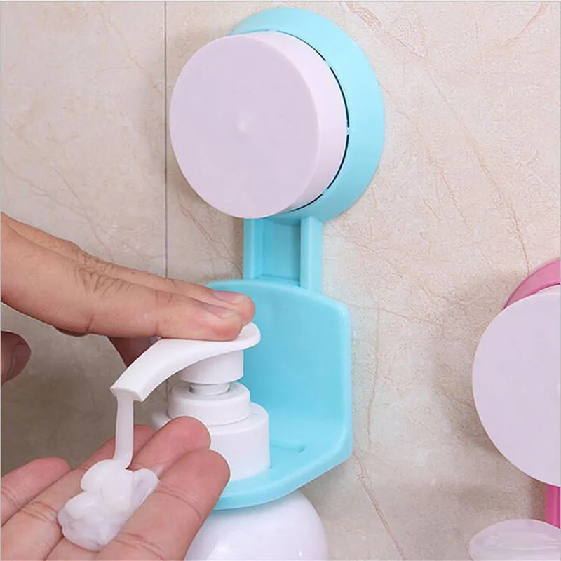 

1PC Wall Mounted Type Strong Suction Bathroom Rack Shelves Shower Gel Shampoo Liquid Soap Holder