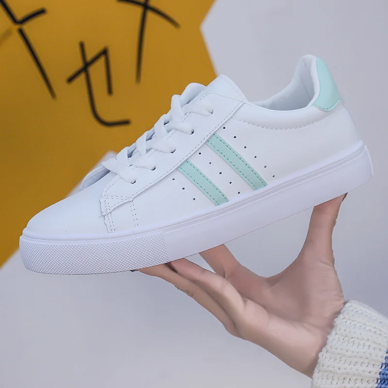 Недорогие женские теннисные туфли 2019 кроссовки кожаные женская спортивная обувь