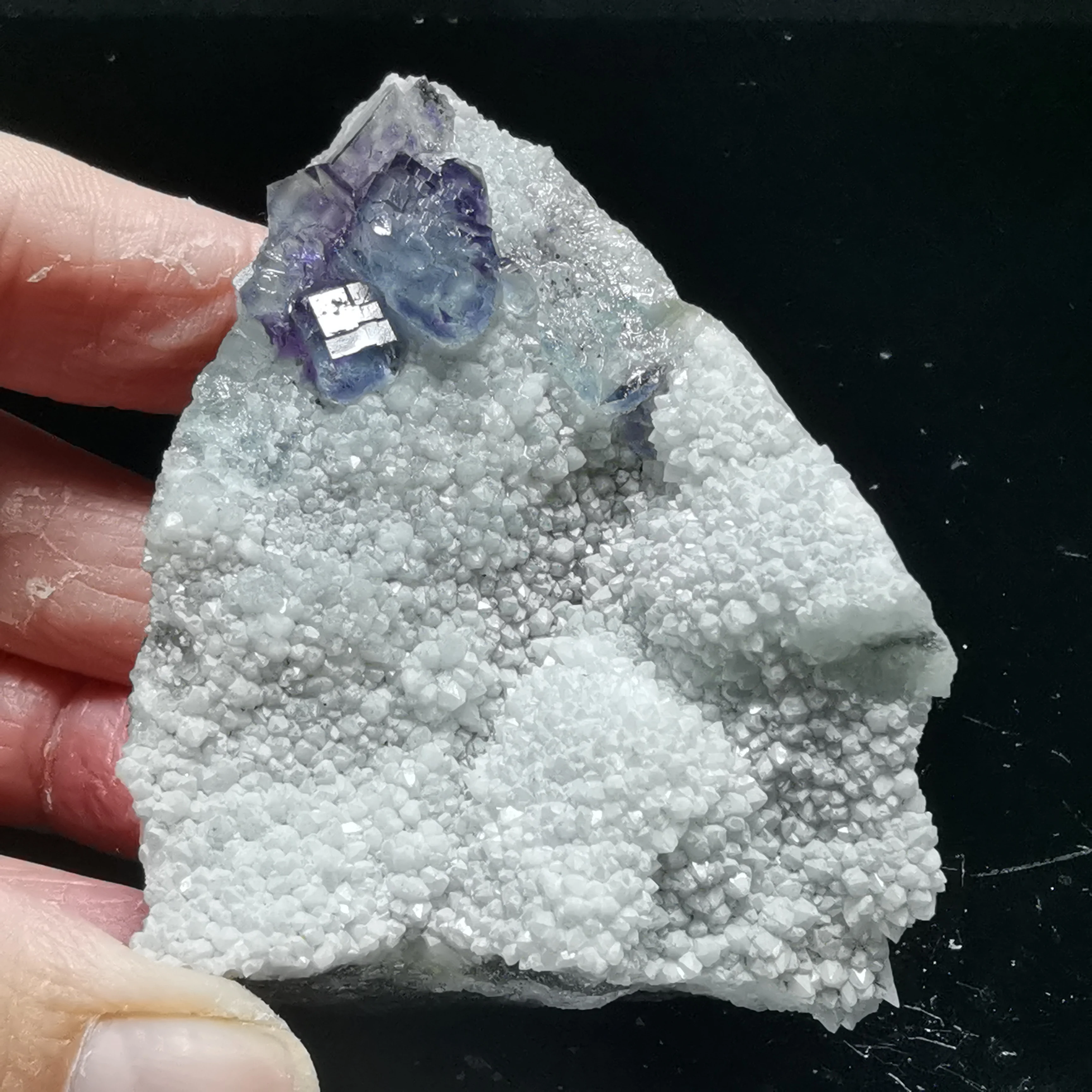 

72.9g.Natural green blue fluorite, crystal mineral crystal specimen