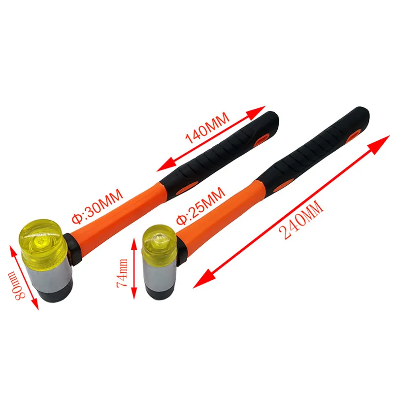 Установочный молоток 25 мм 30 1 шт. двухсторонний резиновый ручной инструмент