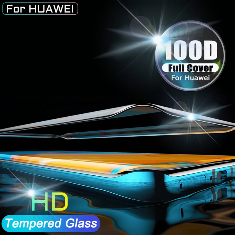 100D полная Защита экрана для Huawei P30 Pro Lite P40 чехол из закаленного стекла P 40 Mate 20 30 Mate30