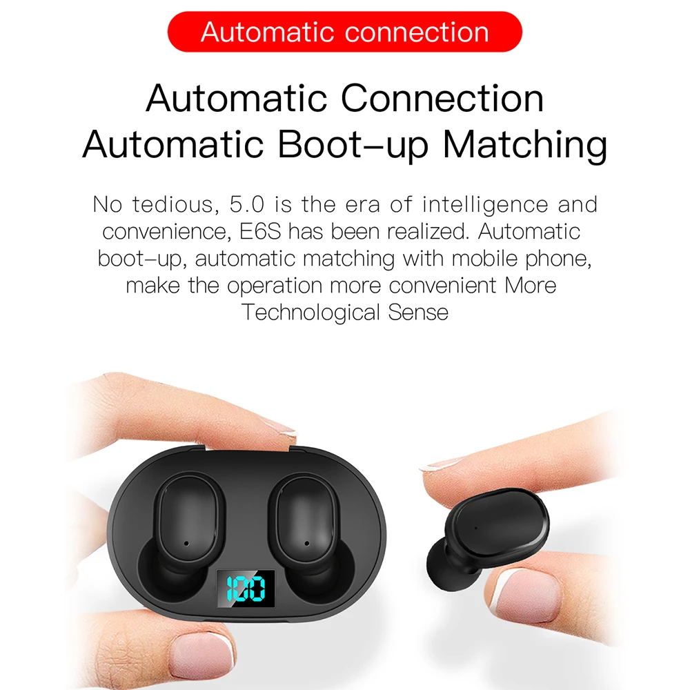 A6s/E6S наушники для Xiaomi Redmi Airdots беспроводные Bluetooth 5 0 с шумоподавлением huawei Iphone |